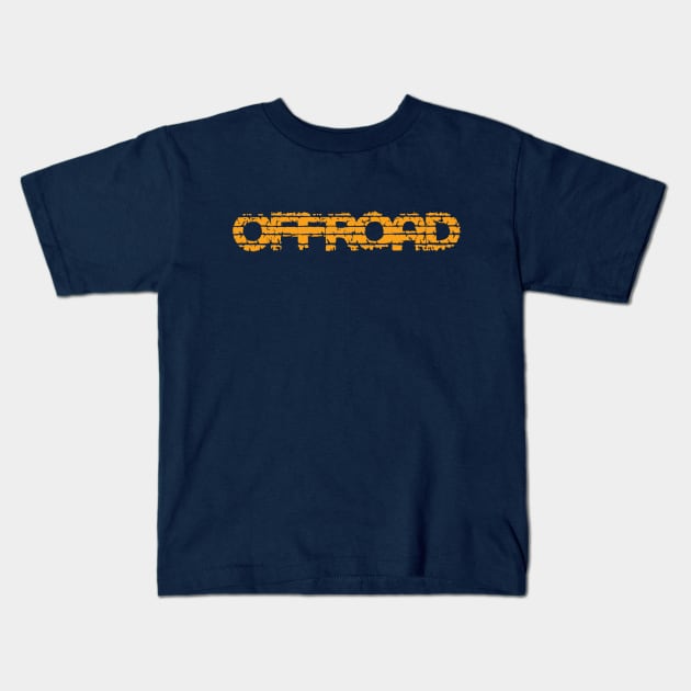 Offroad Tracks (YELLOW) Kids T-Shirt by OFFROAD-DESIGNS